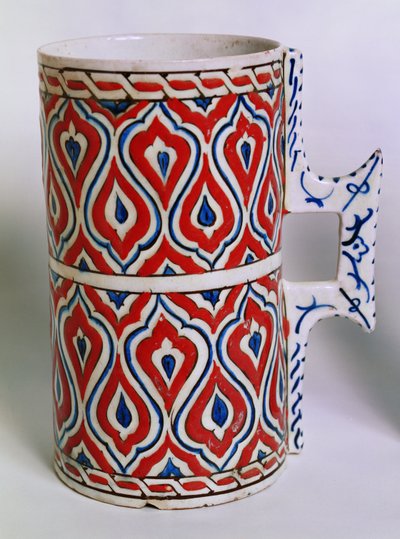 Tankard from Iznik, Turkey, late 16th century by Turkish School